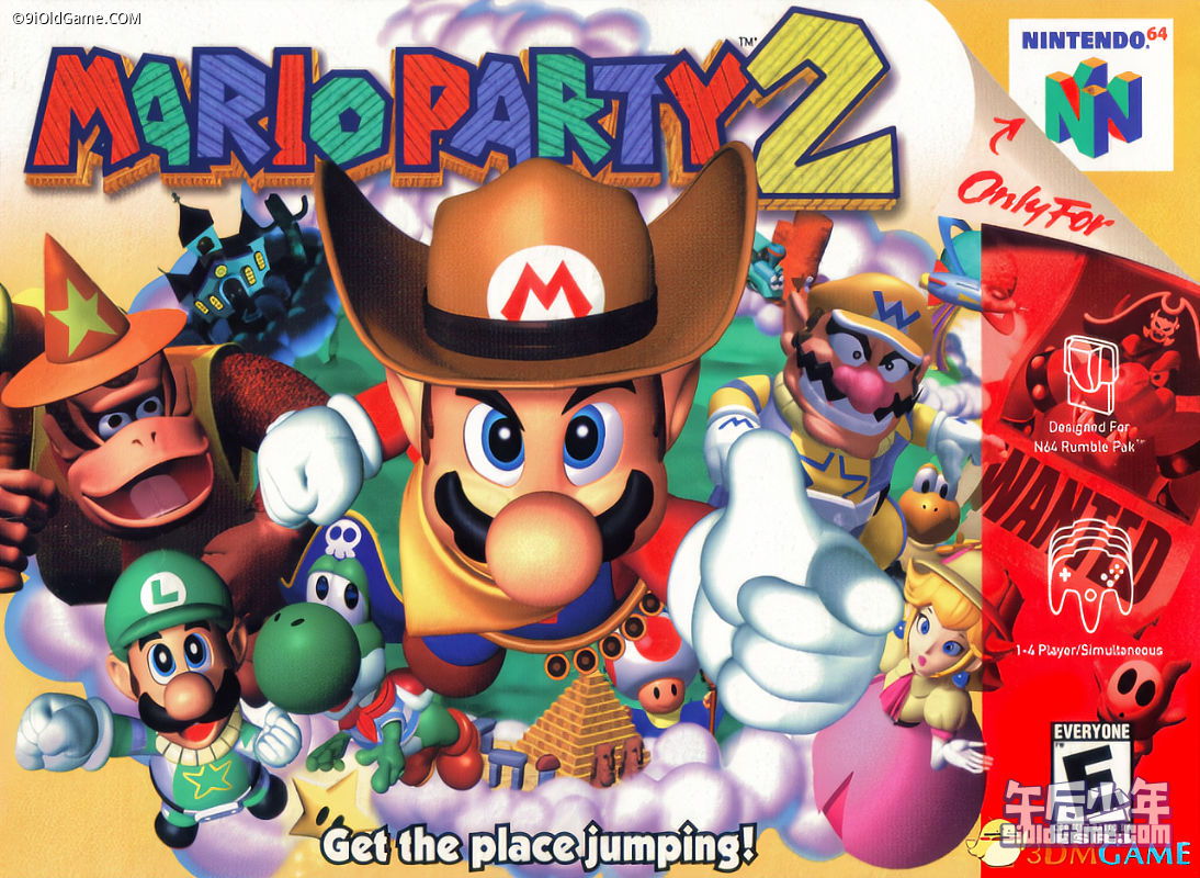 N64 马里奥聚会2 游戏封面