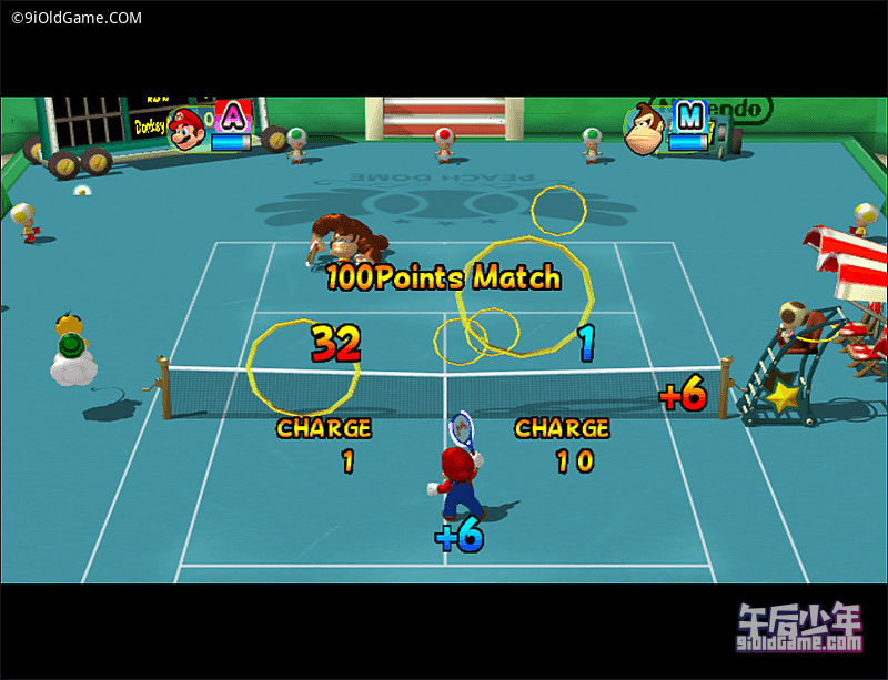 Wii 用Wii玩 马里奥网球GC 游戏截图