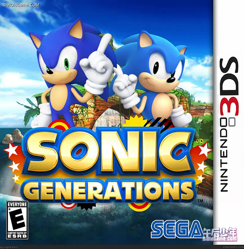 3DS 索尼克世代 青之冒险 游戏封面