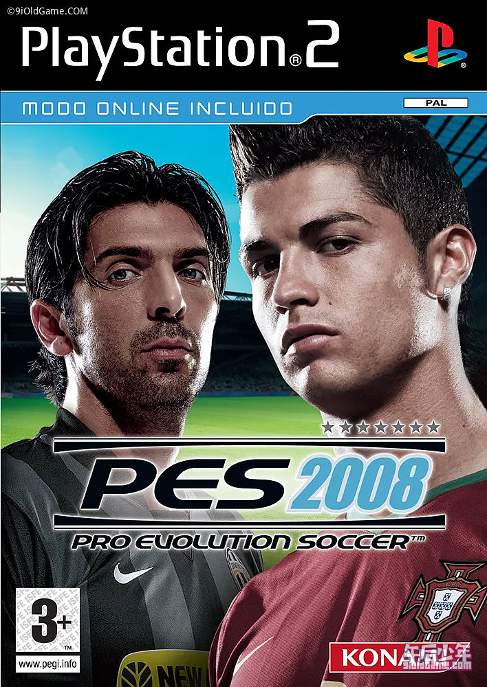 PS2 世界足球胜利十一人2008 游戏封面