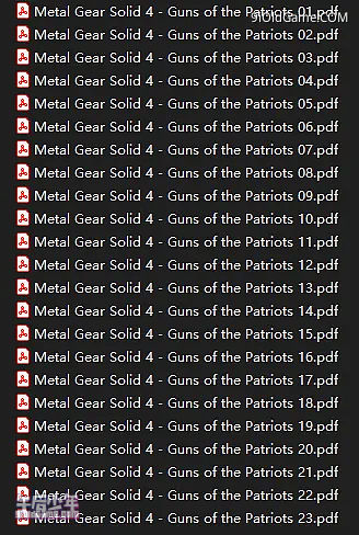 Metal Gear Solid 4 - Guns of the Patriots 共23个压缩包