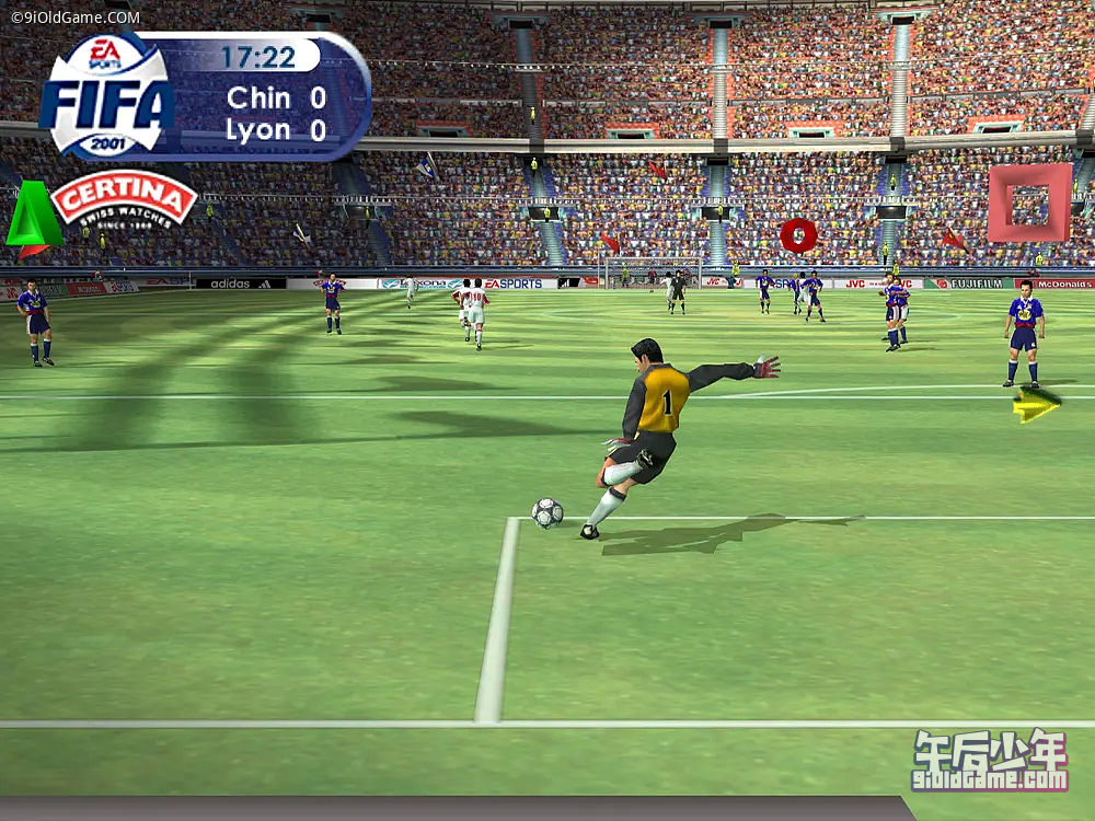 PS2 FIFA 2001 游戏截图